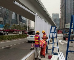 加厚PVC圍擋工地施工臨時圍欄 工廠價實惠